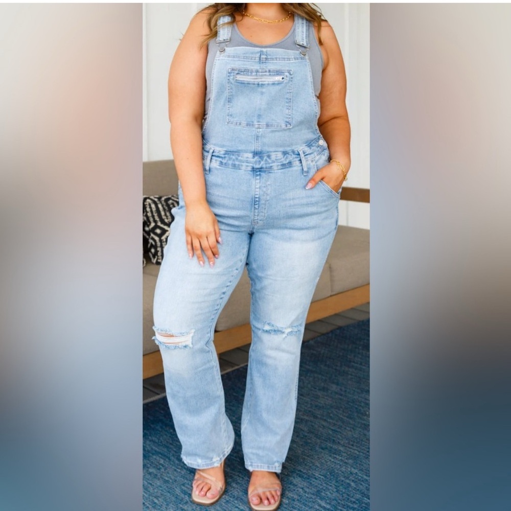 Judy Blue Light Blue Denim Overalls